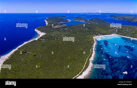 Island Dugi otok, Adriatic sea, Croatia. Famous beach Saharun Stock Photo - Alamy