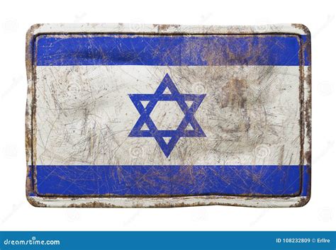 Old Israel flag stock illustration. Illustration of asia - 108232809