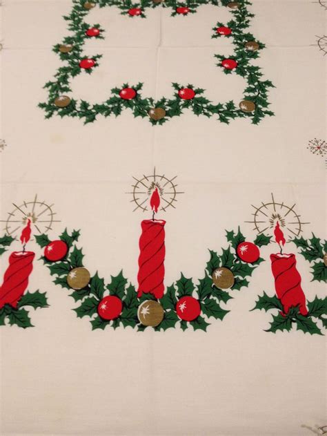 Vintage Christmas Tablecloth - Etsy