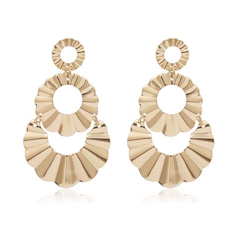 Round Statement Long Earrings Suuplier | JR Fashion Accessories