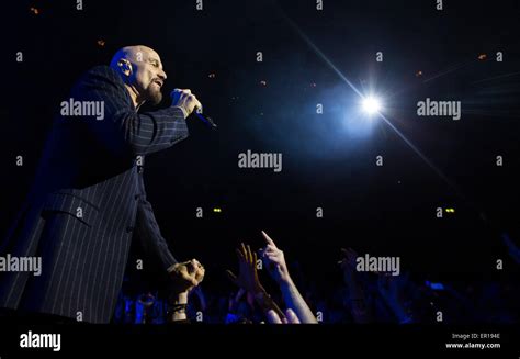 Rock band James, performing live on stage at the Royal Albert Hall ...