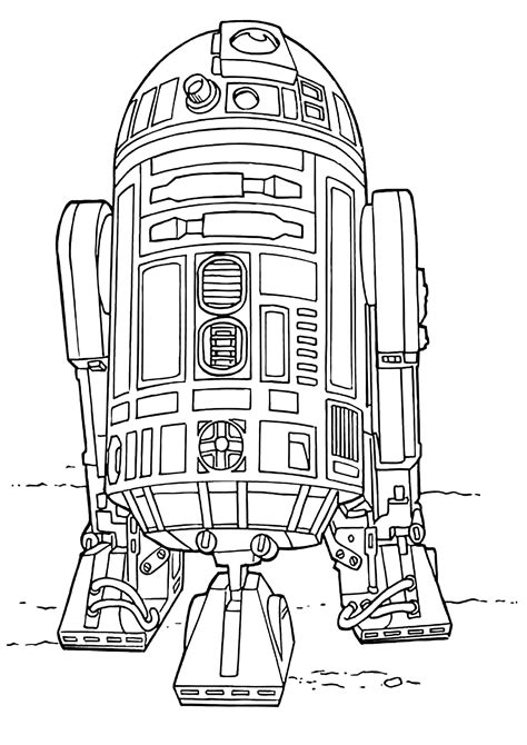 Star Wars: R2D -2 - Star Wars Coloring Pages for Kids