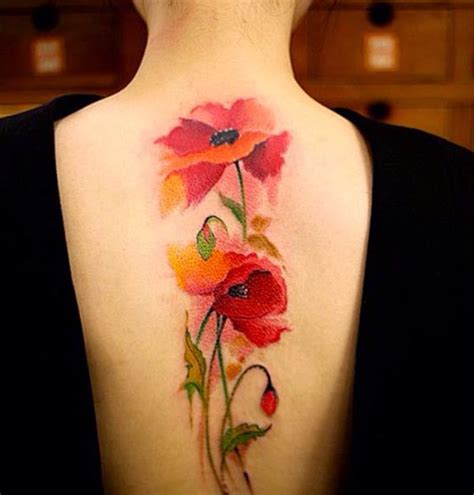 50 Gorgeous Poppy Tattoo Designs - Fine Art and You