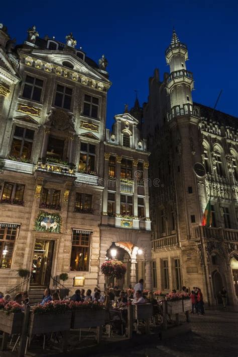 View of the Grand Place at Night in Brussels, Belgium Editorial Stock Photo - Image of city ...