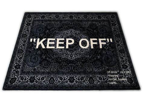 Virgil Abloh x IKEA "KEEP OFF" Rug 133x195 CM Black/White - FW18