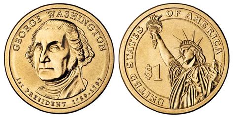 2007 P Presidential Dollars George Washington Golden Dollar: Value and ...