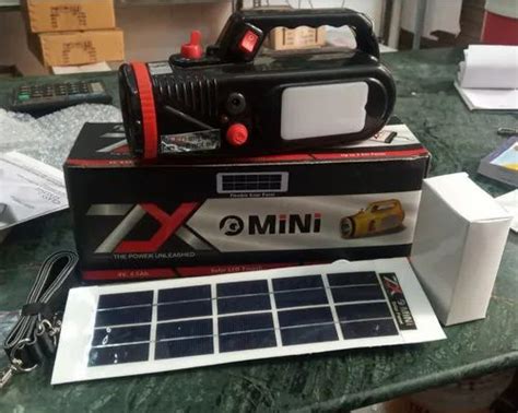 Plastic LED ZX Mini Rechargeable Torch With Solar Panel Charging Option at Rs 600/unit in Indore
