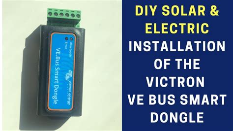 Victron VE.Bus Smart Dongle Installation - YouTube