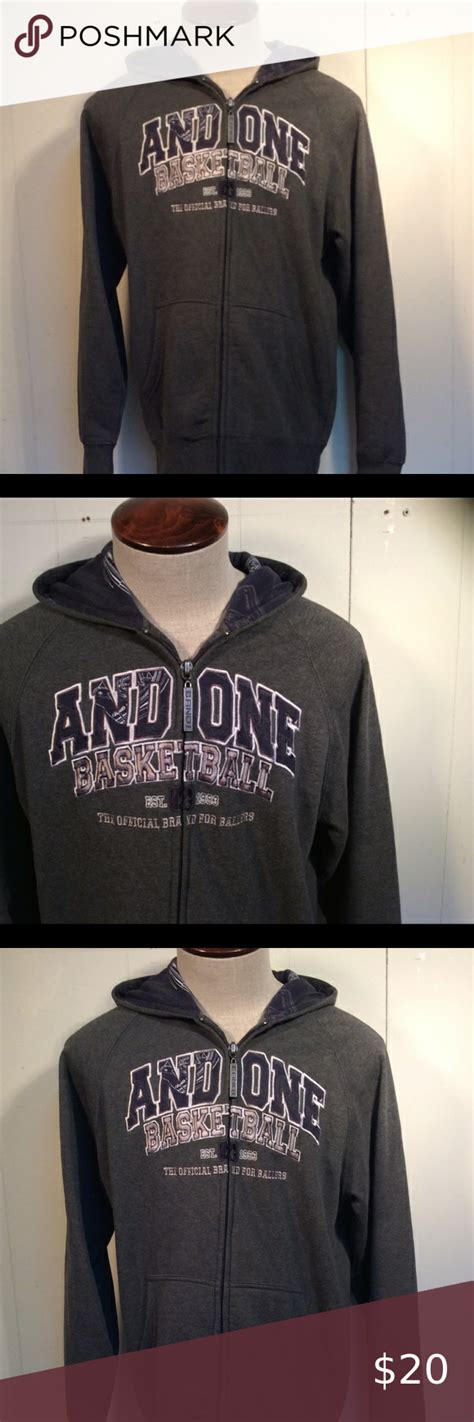 And1 Basketball zip front Hoodie men’s sz S | Hoodies men, Sweatshirt ...