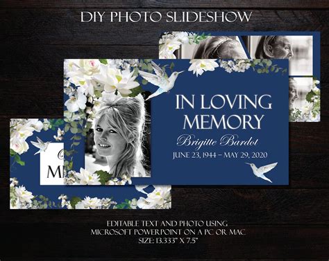 In Loving Memory Powerpoint Template