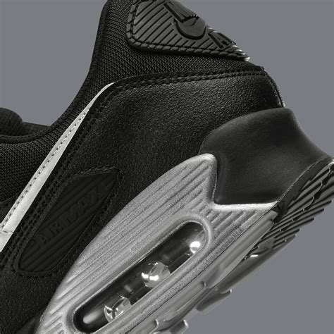 Nike Adds Reflective Swooshes to this Black and Silver Air Max 90 ...