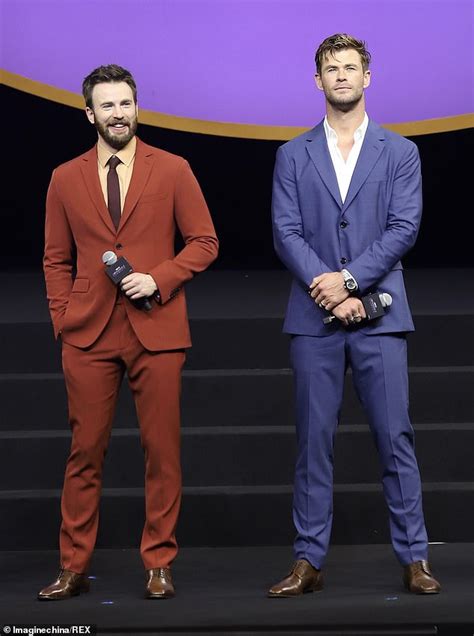 Chris Hemsworth and Chris Evans look handsome at Avengers: Endgame ...