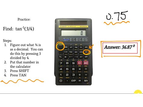 Using a Calculator for Inverse Trig Functions | Math | ShowMe