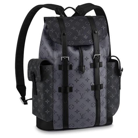 Louis Vuitton Christopher backpack LV Grey Leather ref.204195 - Joli Closet