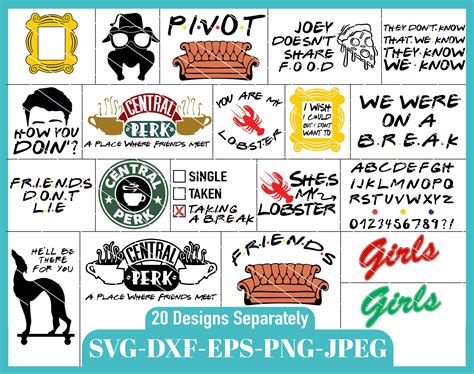 Free 63 Friends Tv Show Logo Svg SVG PNG EPS DXF File