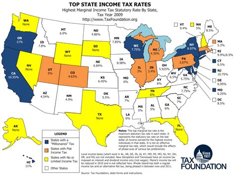 Tax Rates By State Map - Debbie Georgetta