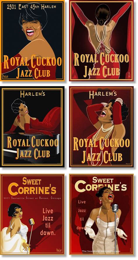 VINTAGE POSTERS | PRODUCTS | SPEAKEASIES | JAZZ CLUBS by Poto Leifi, via Behance | Jazz club ...