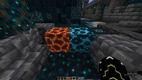 soul magma block using sculk vein and blue wool : Minecraft