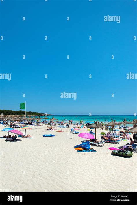 Sa Coma Beach, Mallorca, Baleares, Spain Stock Photo - Alamy