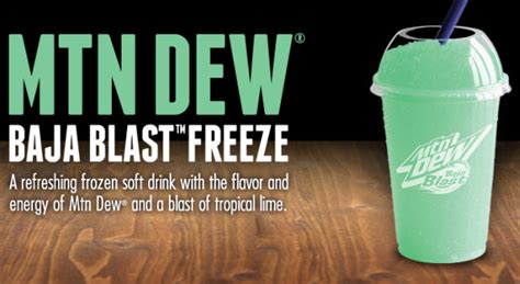 News: Taco Bell - New Mtn Dew Baja Blast Freeze | Brand Eating