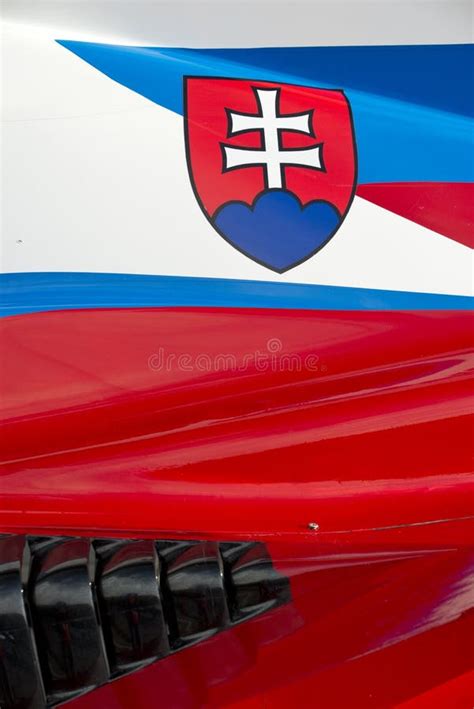 Slovenian flag on race car stock image. Image of colors - 45888903