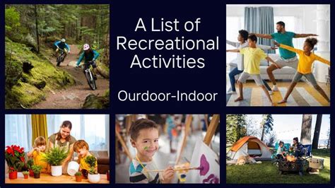 List of Recreational Activities - Indoor and Outdoor - Recreational Hobbies