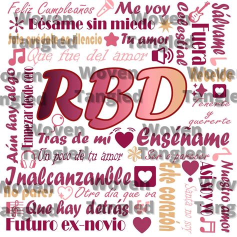 Rbd Songs PNG RBD Png Rebelde Png Salvame Song Tras De Mi Gift for ...