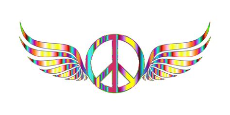 Peace Sign With Wings Drawings