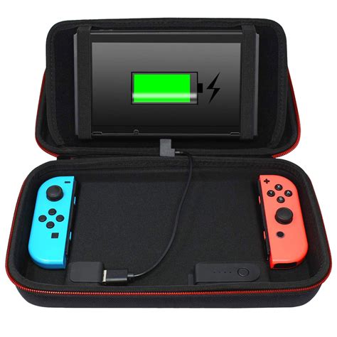 Nintendo Switch Carrying Charger Case with Stand +10000mAh Rechargeable Battery 843342161752 | eBay