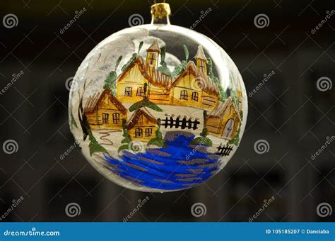 Christmas Spheres and Ornaments in a Christmas Market. Stock Image - Image of italy, ball: 105185207