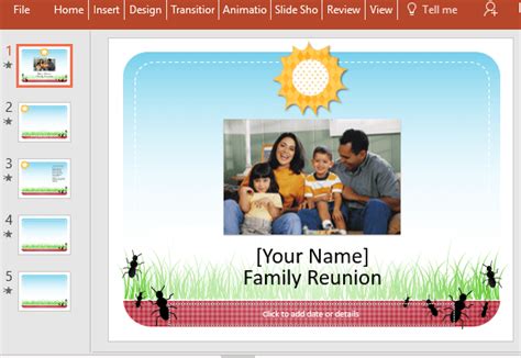 Lovely-family-reunion-template-for-powerpoint - FPPT