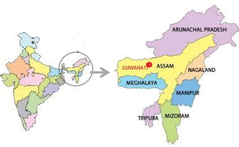 Guwahati In India Map – Verjaardag Vrouw 2020