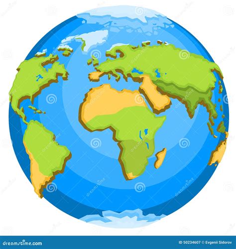 Planet Earth stock vector. Illustration of earth, vector - 50234607