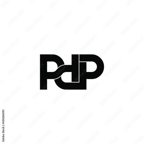 pdp letter original monogram logo design Stock Vector | Adobe Stock