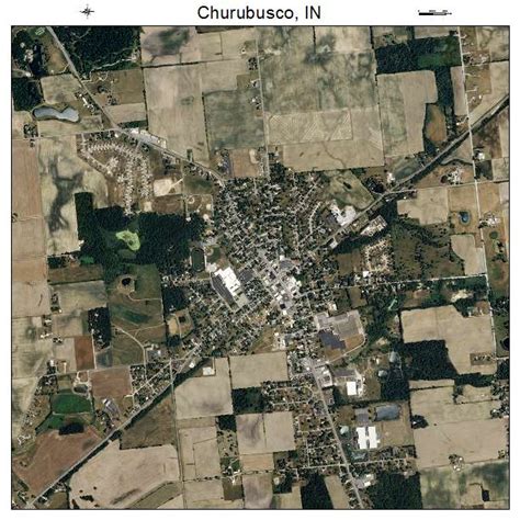 Aerial Photography Map of Churubusco, IN Indiana