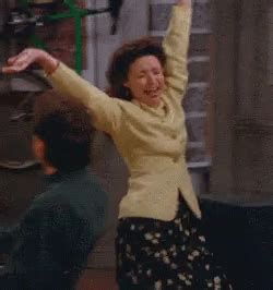 Elaine Dancing Laughing GIF | GIFDB.com