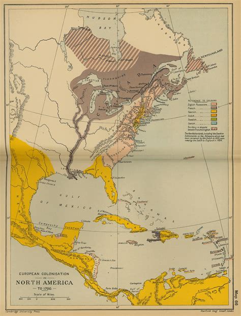 Maps: United States Map 1700