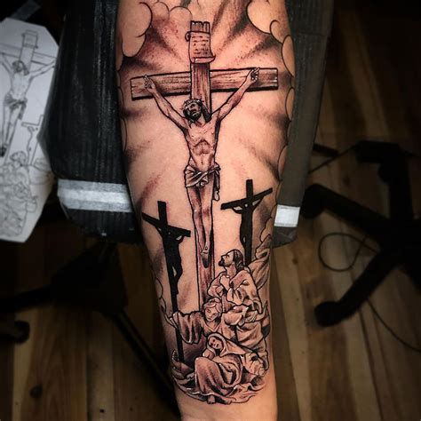 Share more than 78 jesus on cross tattoo forearm best - in.eteachers