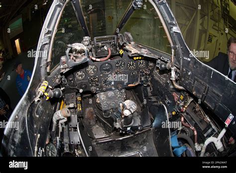 Gloster Meteor F8 cockpit Stock Photo - Alamy