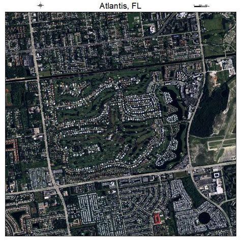 Aerial Photography Map of Atlantis, FL Florida