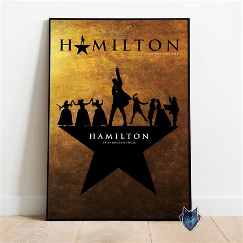 Hamilton an American Musical Poster Alexander Hamilton Wall - Etsy