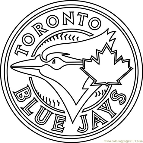 Toronto Blue Jays Logo Coloring Page for Kids - Free MLB Printable ...