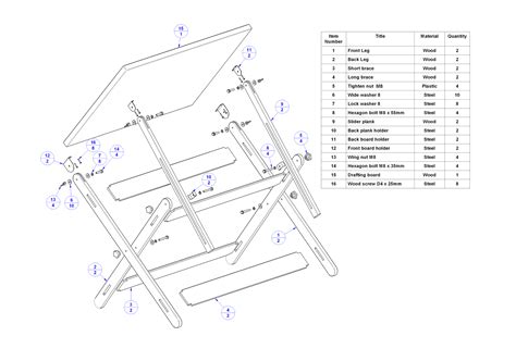 Drafting Table Plans Diy PDF Woodworking