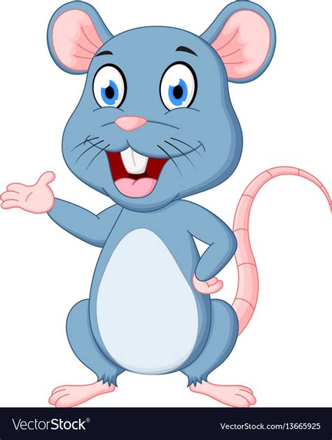 Cute mouse cartoon Royalty Free Vector Image - VectorStock