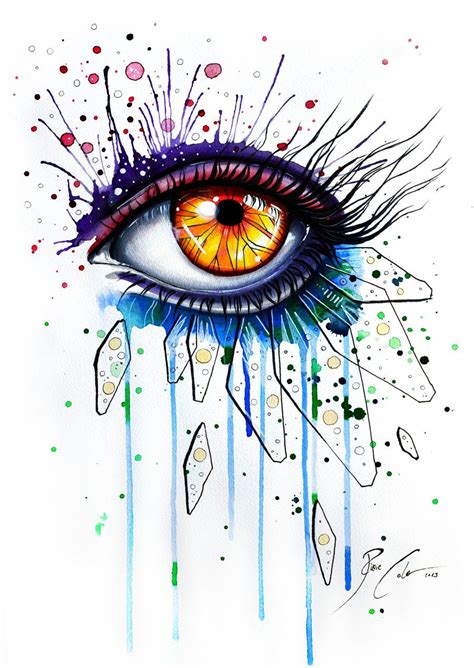 Abstract feelings (on sale) by PixieCold on DeviantArt | Eye painting, Eye art, Drawings