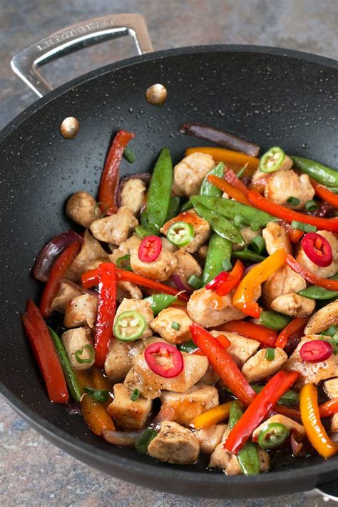 Sweet and Spicy Chicken Stir-Fry - Cookin' with Mima