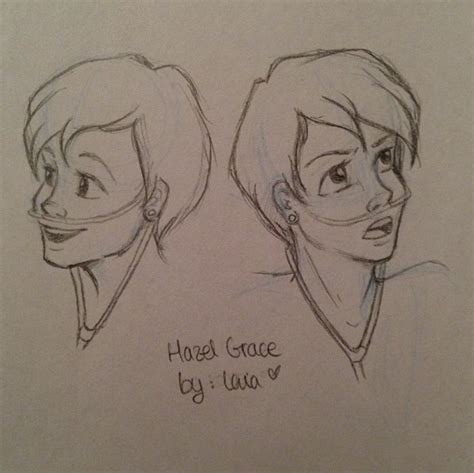 Hazel Grace Lancaster Hazel Grace Lancaster, Itslopez, Sweet Drawings, Boy Drawing, The Fault In ...