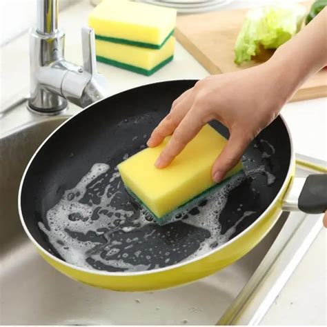 5pcs Magic Wipe Dish Sponge Kitchen Clean Scouring Cloth Dish Washing ...