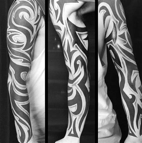 Tribal Pattern Tattoo Sleeve