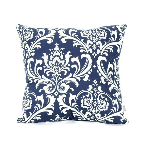 Shop Majestic Home Goods Navy Blue French Quarter Floral Square Outdoor ...